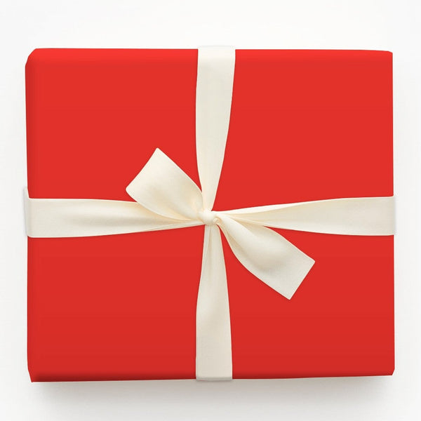 Solid Scarlet Gift Wrap, Bright Red Wrapping Paper, Minimalist Christmas Wrapping Paper, Birthday Gift Wrap Roll, Holiday Wra
