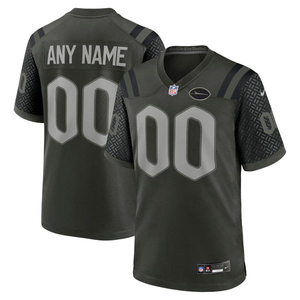 New York Jets Green 2025 Rivalries Collection Custom Game Jersey