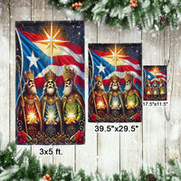 Nativity Scene Christmas Garden Flag, Three Wise Men Garden Flag, Double-Sided Religious Holiday Flag, Christian Xmas Yard Decor Present