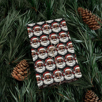 African American Santa with Sunglasses Gift Wrap, Black Santa Wrapping Paper, Cool Santa Christmas Wrapping Paper, Festive Holiday Gift Wrap