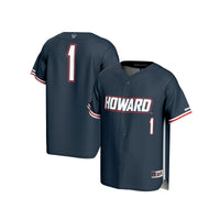 #1 Howard Bison Lightweight Baseball Fashion Jersey - Navy