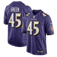 Baltimore Ravens Mike Green Purple Team Game Jersey