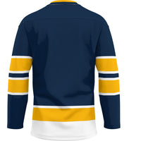 Central Alabama Community College Trojans Hockey Jersey - Navy