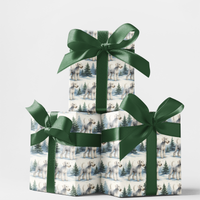 Festive Dog Holiday Gift Wrap, Bedlington Terrier Christmas Wrapping Paper, Adorable Puppy Present Paper, Dog Lover Xmas Wrapping Paper