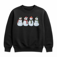 Whimsical Snowman Holiday Sweater, Adorable Snowman Sweatshirt, Winter Snowman Crewneck, Christmas Snowman Sweatshirt, Festive Holiday Present
