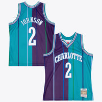 Charlotte Hornets Larry Johnson 1992 Split Swingman Jersey