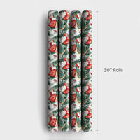 Casino Holiday Gift Wrap, Santa Poker Christmas Wrapping Paper, Humorous Gambling Dice Christmas Wrapping Paper, Game Night Present Gift Wrap