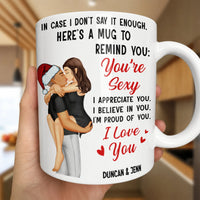 You Are Sexy I Love You Ceramic Cup, Personalized Couple Coffee Mug, Humorous Romantic Drinkware, Adorable Christmas Present for Boyfriend Girlfriend