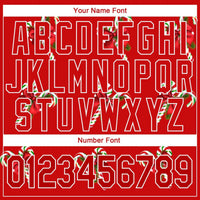 3D Candy Cane Holiday Sweatshirt, Custom Christmas Hoodie, Personalized Name and Number Sports Pullover Hoodie, Xmas Present