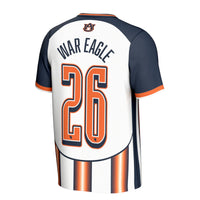 Auburn Tigers War Eagle Commemorative Fashion Soccer Jersey - White