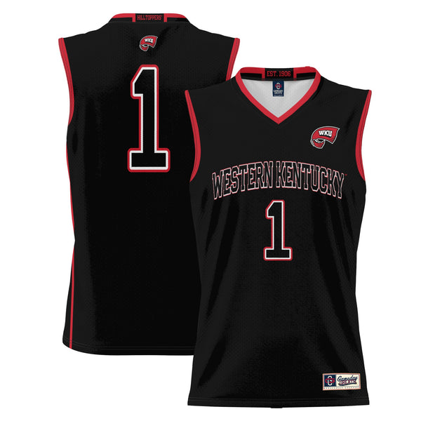 #1 Western Kentucky Hilltoppers Lightweight Basketball Jersey - Black