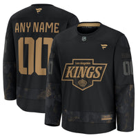 Los Angeles Kings Black 2024 Military Appreciation Custom Practice Jersey