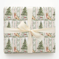 Watercolor Lab Dog Holiday Gift Wrap, Yellow Labrador Christmas Wrapping Paper, 90 GSM Fine Art Paper, Dog Lover Present Wrap