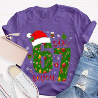 Festive Holiday Graphic Tee, Christmas Snowflake Santa Hat T-Shirt, Adorable Santa Hat Snowflake Shirt, Merry Christmas Unisex Winter Tee Shirt