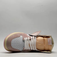 Retro High Top Sneakers, Pink Sail Colorway, Lace Up Design, Casual Gift for Sneaker Fans