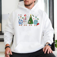 Silly Goose Medical Team Graphic Pullover, Christmas Nurse Hoodie, Humorous RN Nursing Student Hooded Sweatshirt