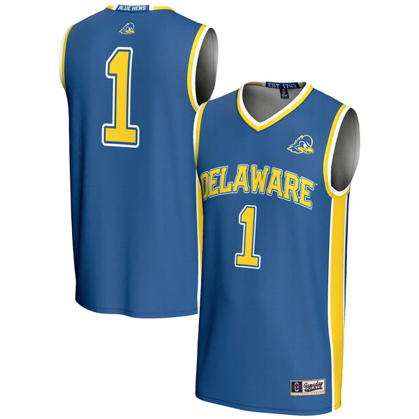 #1 Delaware Fightin' Blue Hens Lightweight Basketball Jersey - Blue