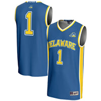 #1 Delaware Fightin' Blue Hens Lightweight Basketball Jersey - Blue