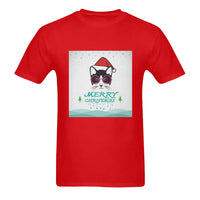 Santa Hat Kitty Shirt, Christmas Cat T-Shirt, Adorable Holiday Cat Tee, Humorous Xmas Graphic T-Shirt, Winter Cat Lover Present, Festive Animal Tee