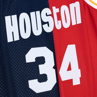 Houston Rockets Hakeem Olajuwon 1993 Split Swingman Jersey