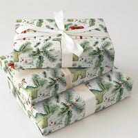 Adorable Brachiosaurus Gift Wrap, Christmas Dinosaur Wrapping Paper, Whimsical Holiday Dino Wrapping Paper, Kids Festive Christmas Gift Wrap