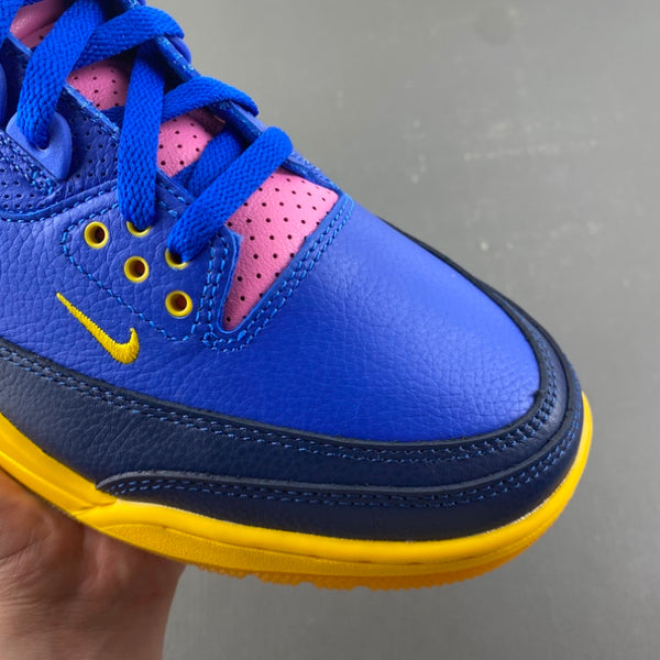 Low Top Sneakers, Royal Blue Green Pink Colorway, Lace Up Design, Casual Gift for Sneaker Fans