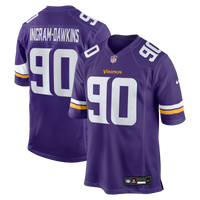 Minnesota Vikings Tyrion Ingram-Dawkins Purple Team Game Jersey