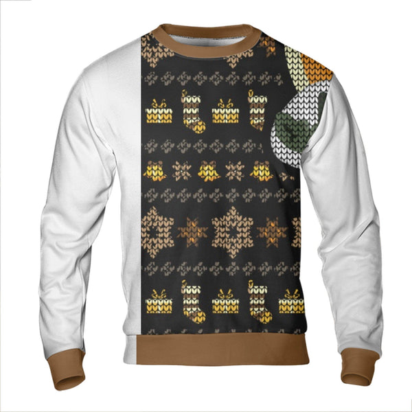 Festive Stocking Animal Holiday Sweater, Goose Ugly Christmas Sweatshirt, Adorable Goose Xmas Pullover, Comfy Winter Crewneck