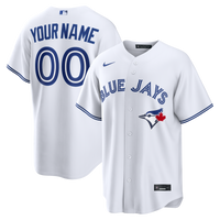 Toronto Blue Jays White Home Replica Custom Jersey