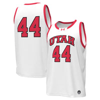 #44 Utah Utes Replica Basketball Jersey - White