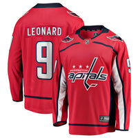 Washington Capitals Ryan Leonard Red Home Breakaway Jersey