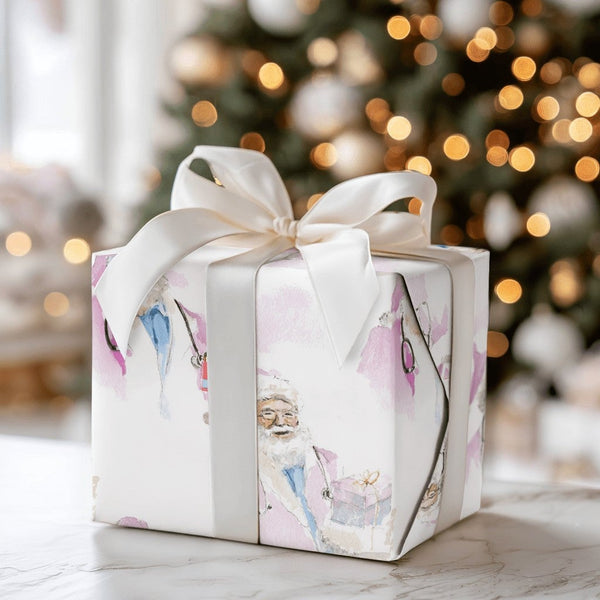 Nurse Healthcare Hero Gift Wrap, Doctor Santa Wrapping Paper, Medical Santa Claus Wrapping Paper, Hospital Worker Christmas W