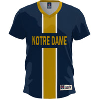 Notre Dame Fighting Irish Lightweight Soccer Fashion Jersey - Navy