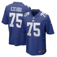 New York Giants Joshua Ezeudu Royal Game Player Jersey