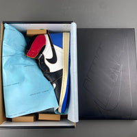 High Top Sneakers, Blue White Black Colorway, Lace Up Design, Casual Gift for Sneaker Fans