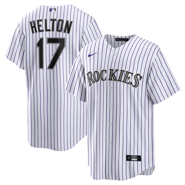 Colorado Rockies Todd Helton White Home Retired Player Replica Jersey