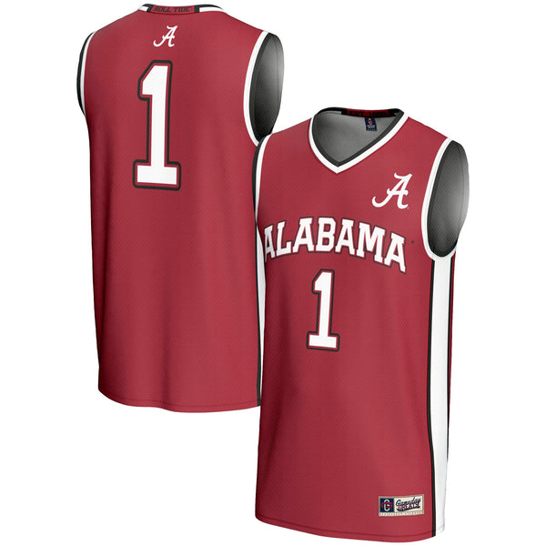 #1 Alabama Crimson Tide Lightweight Basketball Jersey - Crimson