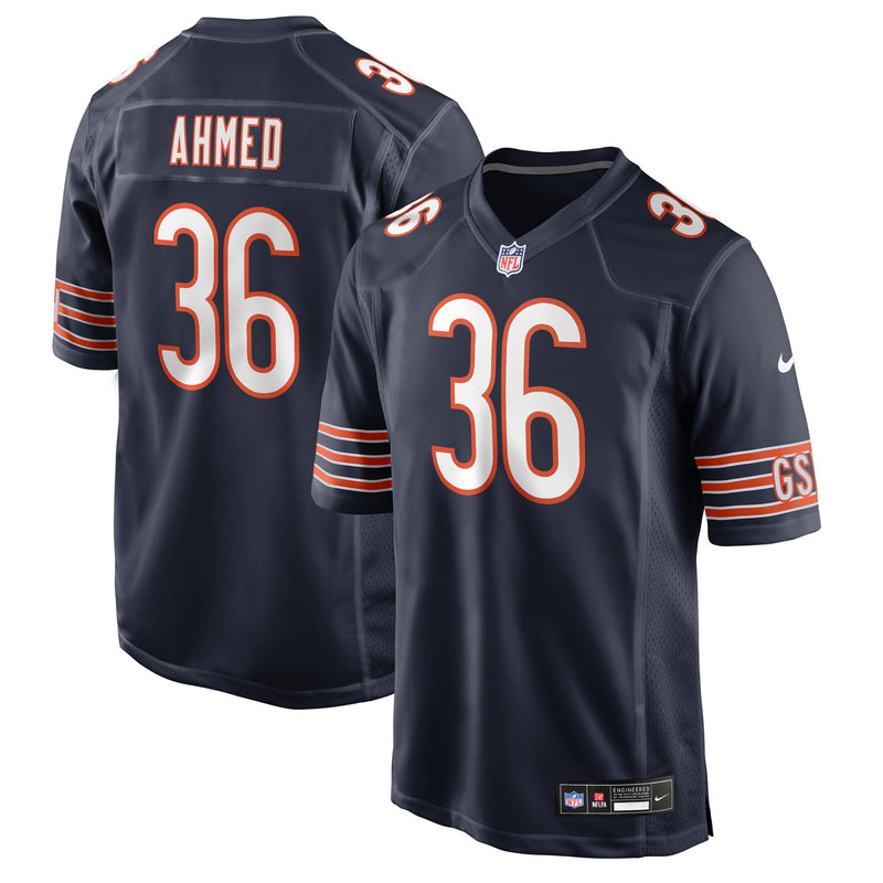 Chicago Bears Salvon Ahmed Navy Team Game Jersey