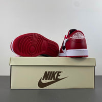 Low Top Sneakers, White Red Colorway, Reverse Hook Design, Lace Up Design, Casual Gift for Sneaker Fans