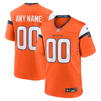 Denver Broncos Orange Team Custom Game Jersey