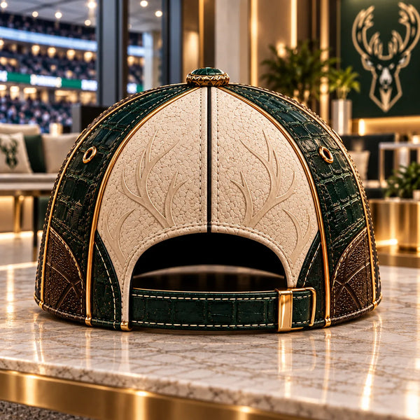 MKE Crest - Forest Green and Cream Heritage Cap - main