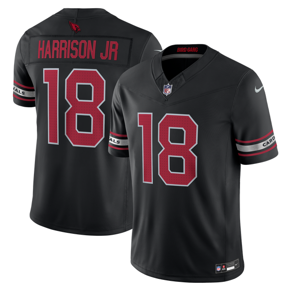 Arizona Cardinals Marvin Harrison Jr. Black Alternate Stitched Limited Jersey