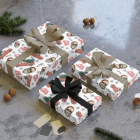 Vintage Red Truck Gift Wrap, Sloth Santa Wrapping Paper, Adorable Christmas Wrapping Paper, Holiday Present Wrap, Festive Wrapping Paper Roll