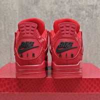 Mid Top Sneakers, Red Colorway, Lace Up Design, Casual Gift for Sneaker Fans