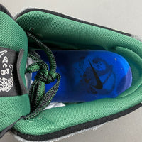 Low Top Sneakers, Black Green Gray Colorway, Lace Up Design, Casual Gift for Sneaker Fans