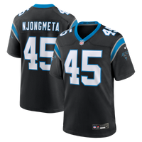 Carolina Panthers Maema Njongmeta Black Game Jersey