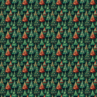 Holiday Gift Wrap Roll, Pine Tree Christmas Wrapping Paper, Artistic Tree Wrapping Paper Roll, Evergreen Xmas Present Wrapping Paper