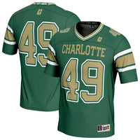 #49 Charlotte 49ers Lightweight Football Fashion Jersey - Green