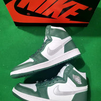 Low Top Sneakers, White Green Colorway, Lace Up Design, Casual Gift for Sneaker Fans