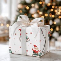 Inclusive Christmas Gift Wrap, Wheelchair Elf Wrapping Paper, Festive Elf Holiday Wrapping Paper, Adorable Watercolor Xmas Paper Roll